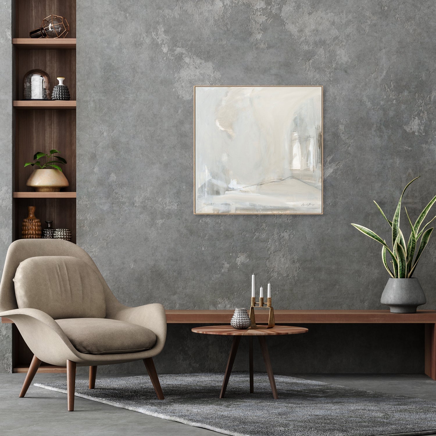 wall-art-print-canvas-poster-framed-Delicate Gray-by-Pamela Munger-Gioia Wall Art