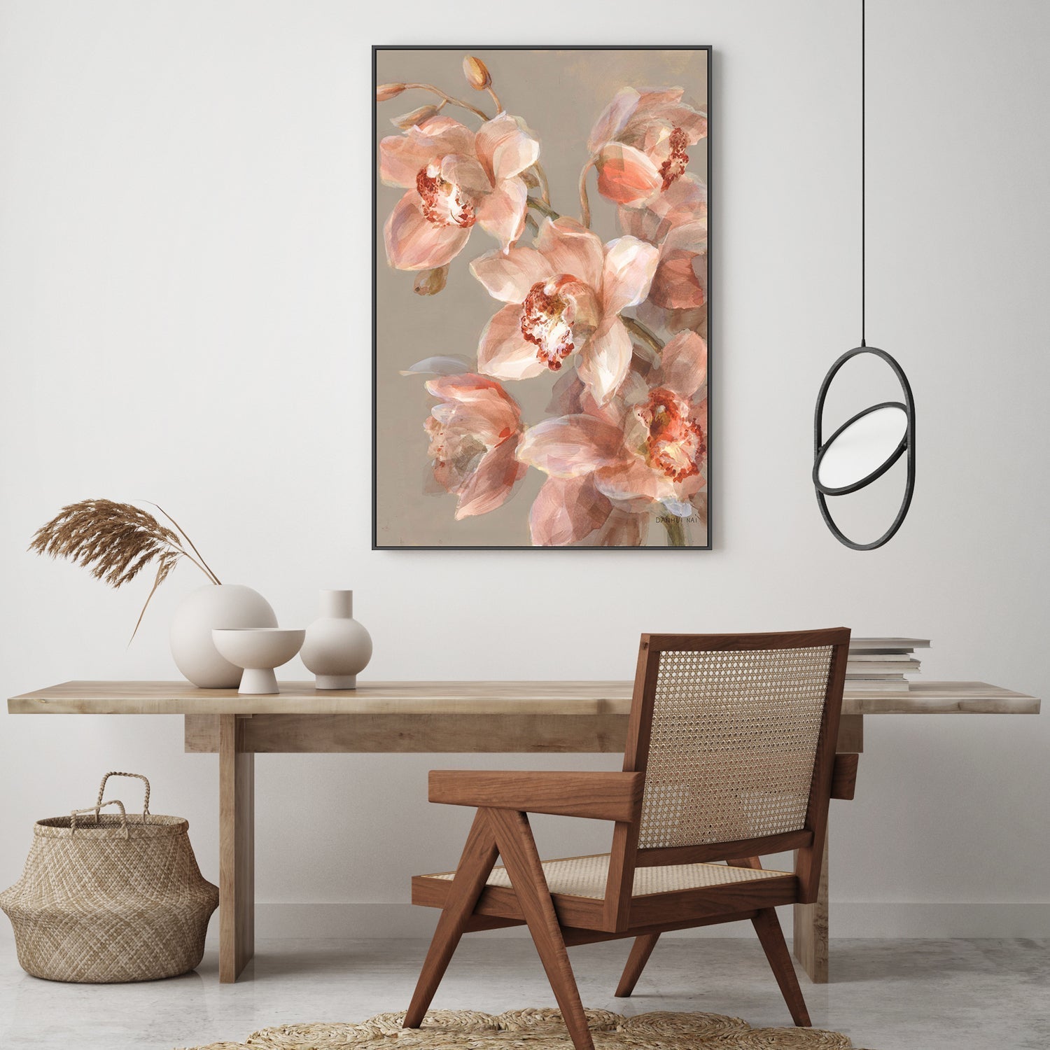 wall-art-print-canvas-poster-framed-Delicate Orchid, Style A-by-Danhui Nai-Gioia Wall Art
