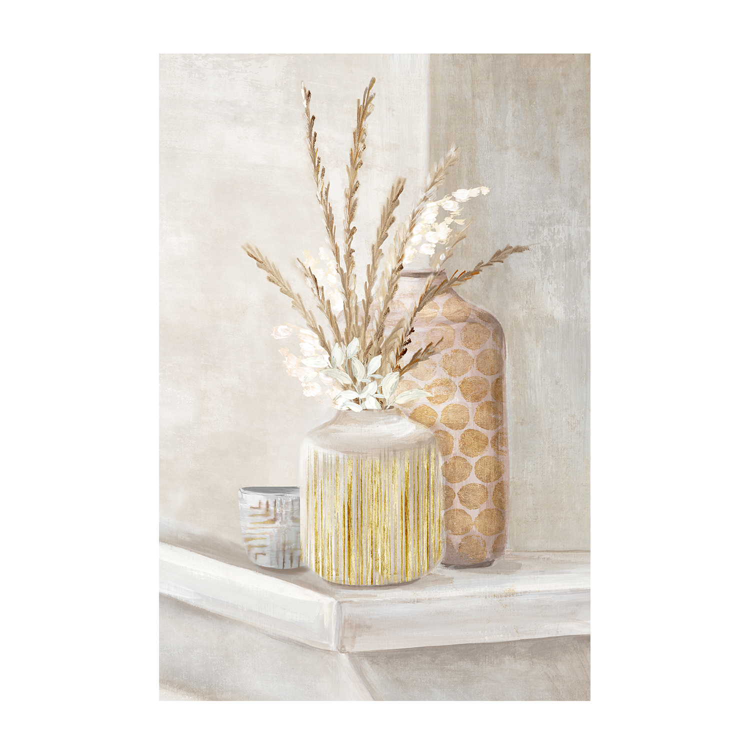 wall-art-print-canvas-poster-framed-Delicate Vases, Style B , By Eva Watts-1