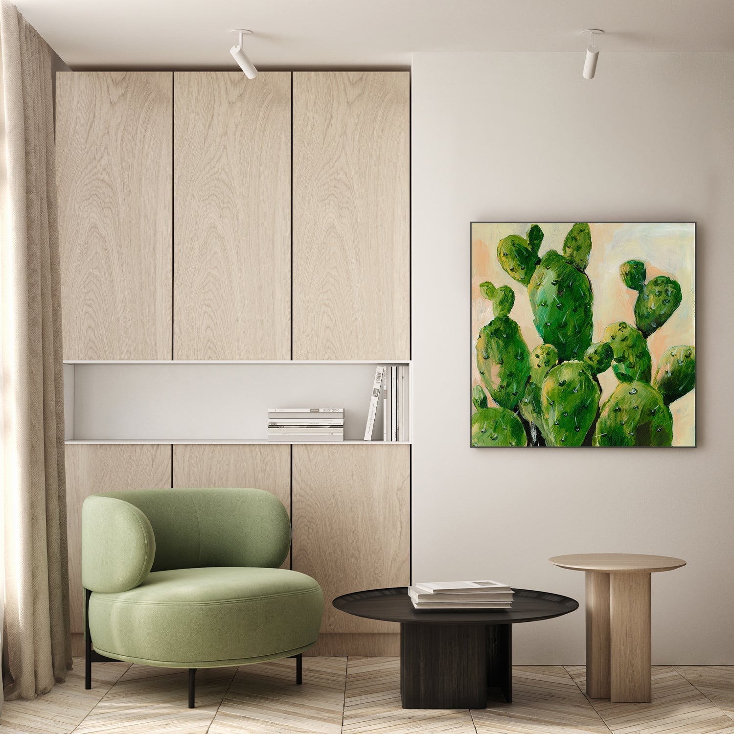 wall-art-print-canvas-poster-framed-Desert Cacti , By Amelia Aveline-7