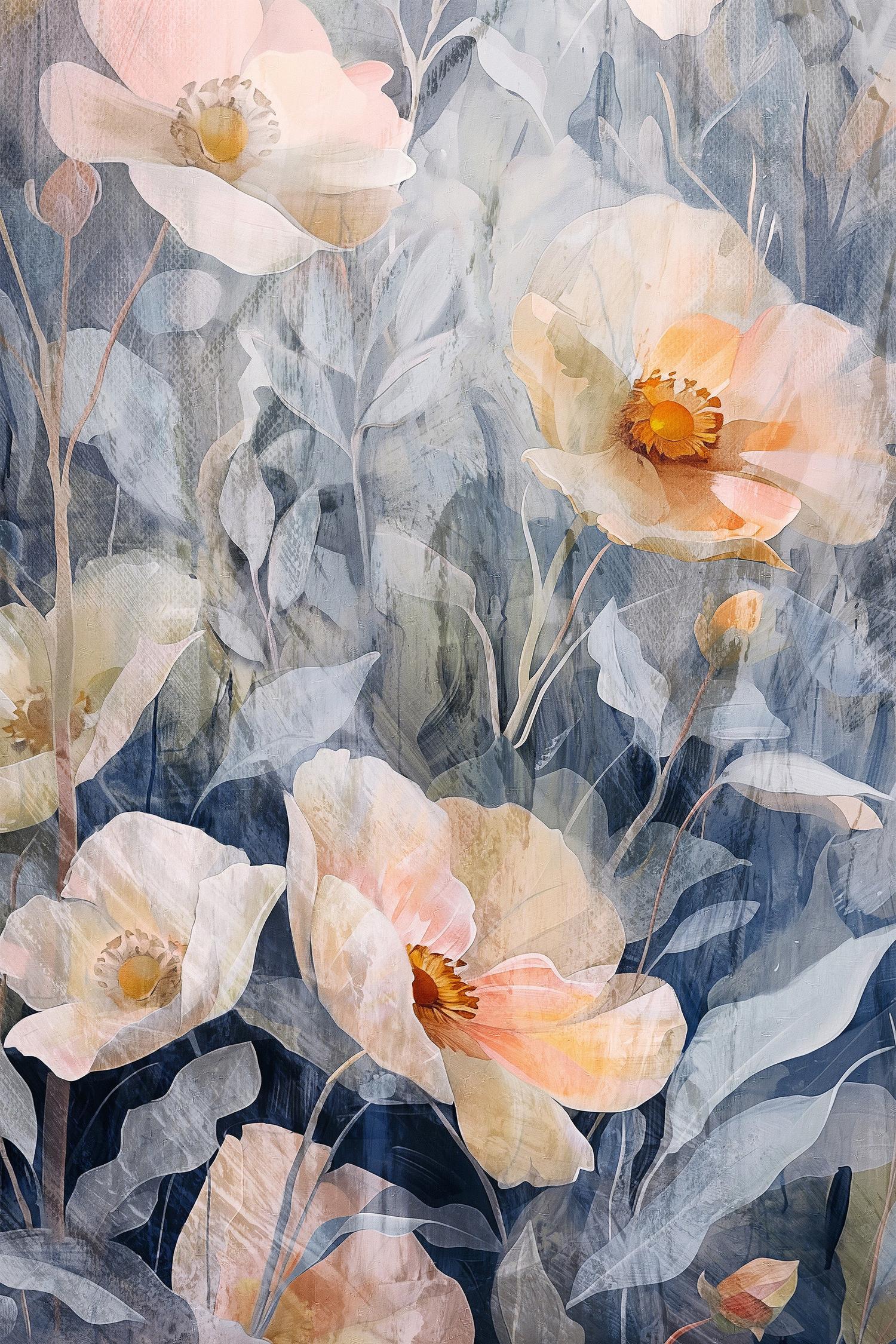 wall-art-print-canvas-poster-framed-Desert Florals, Style A-1