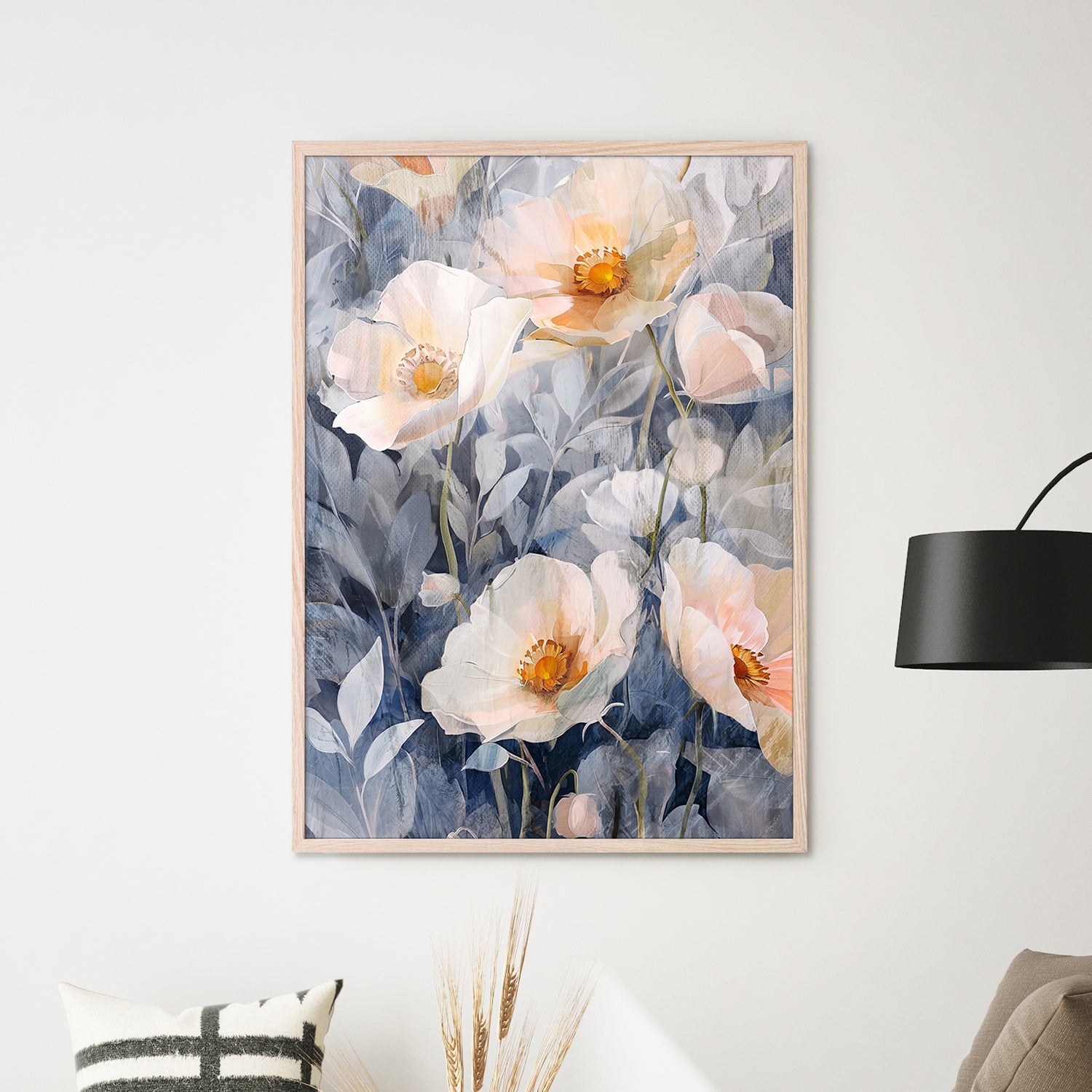 wall-art-print-canvas-poster-framed-Desert Florals, Style B-7