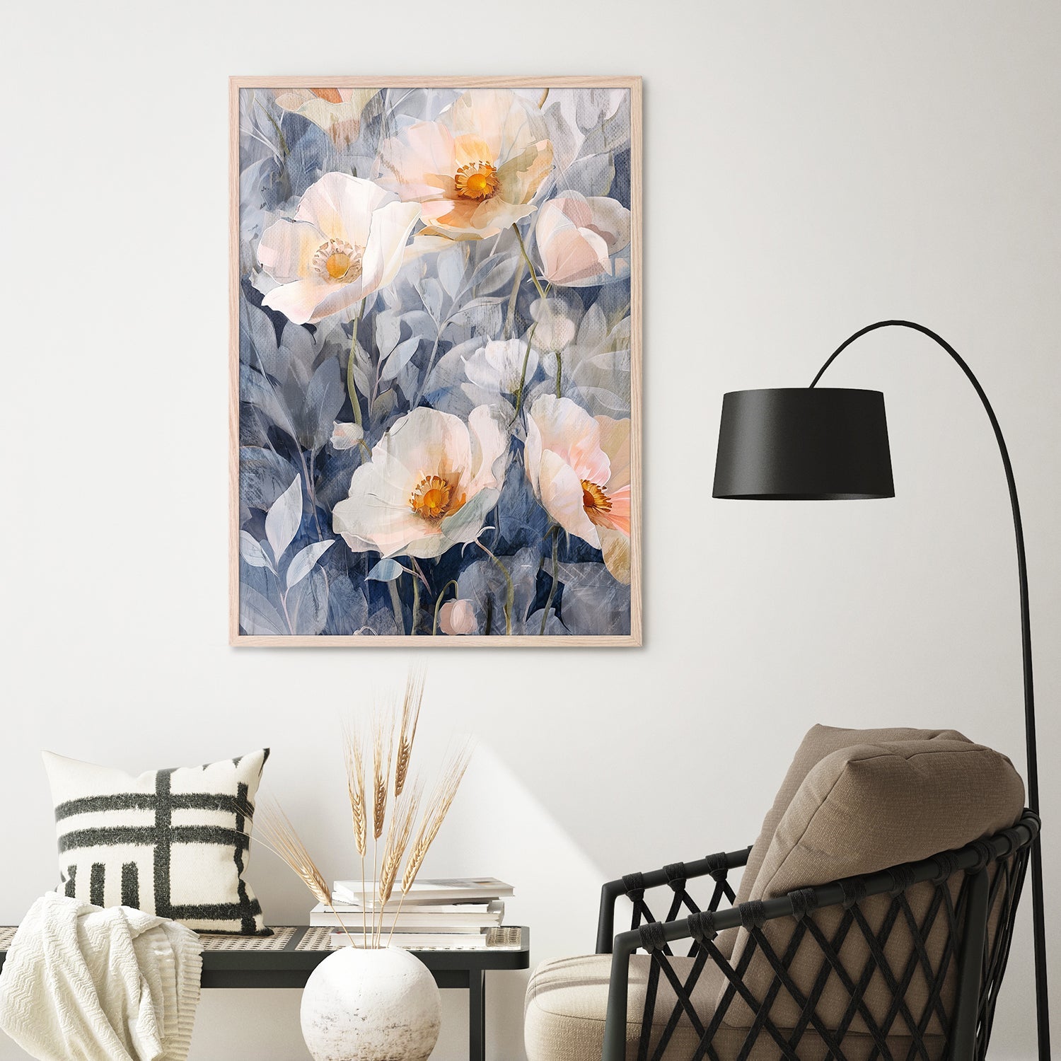 wall-art-print-canvas-poster-framed-Desert Florals, Style B-8