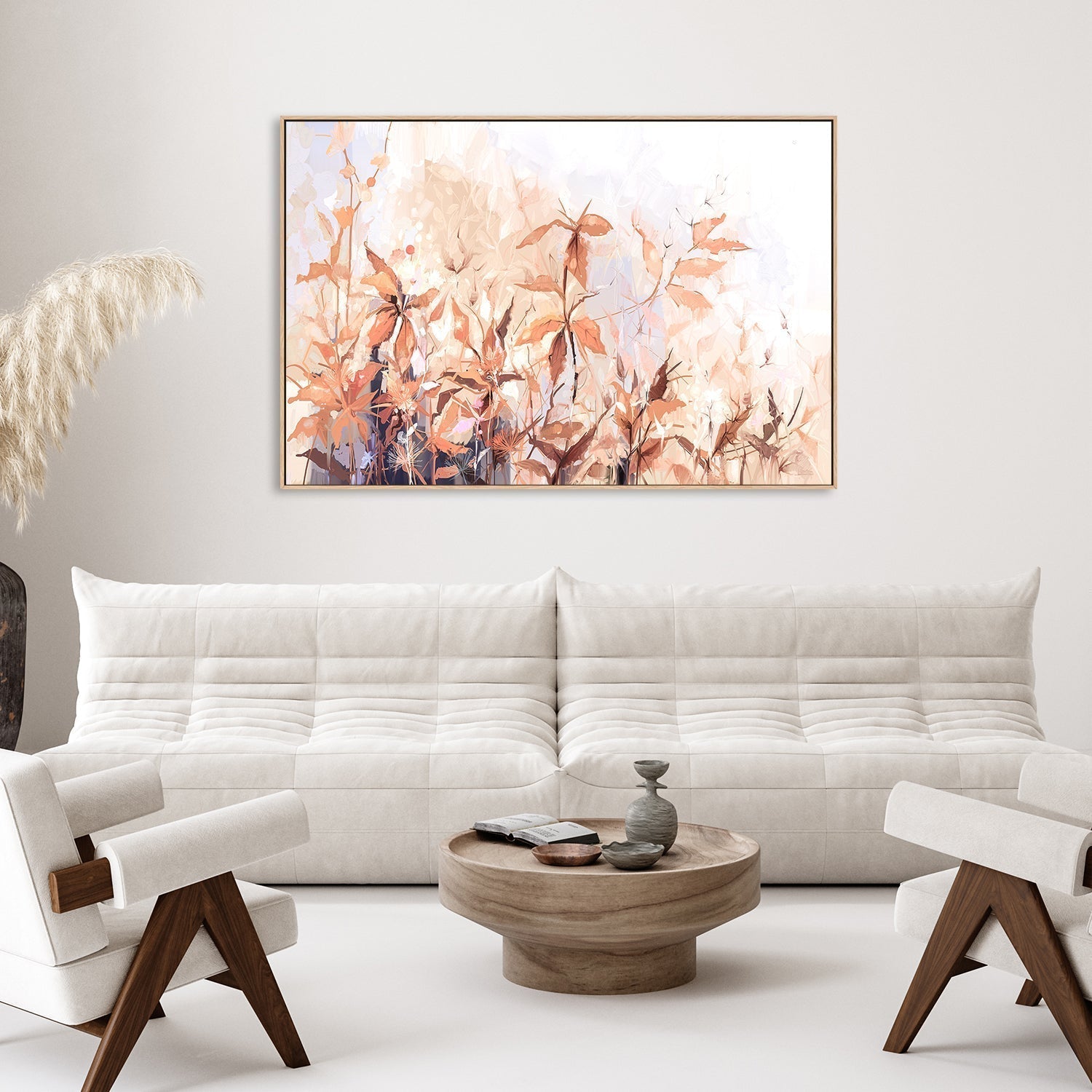 wall-art-print-canvas-poster-framed-Desert Leaves-by-Gioia Wall Art-Gioia Wall Art