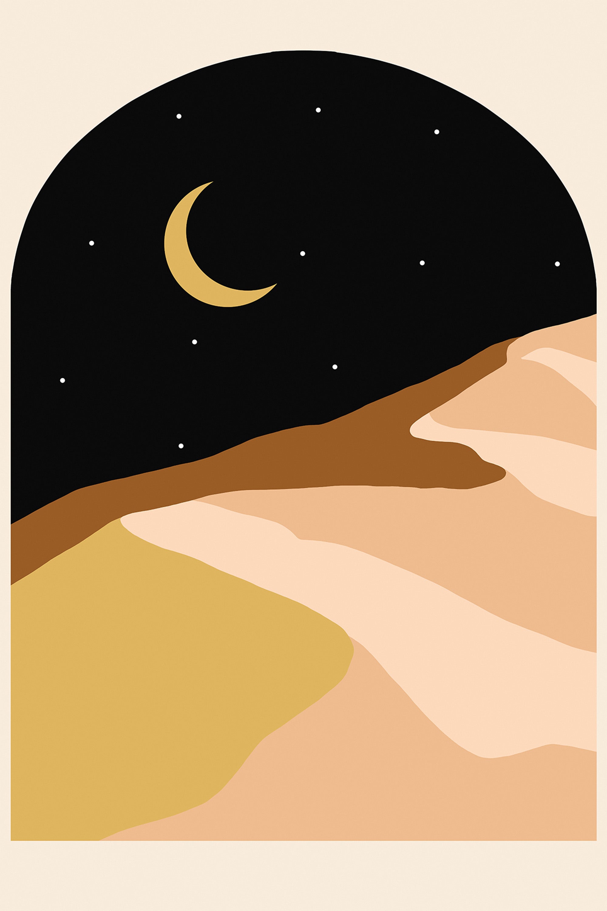 wall-art-print-canvas-poster-framed-Desert Nights-1