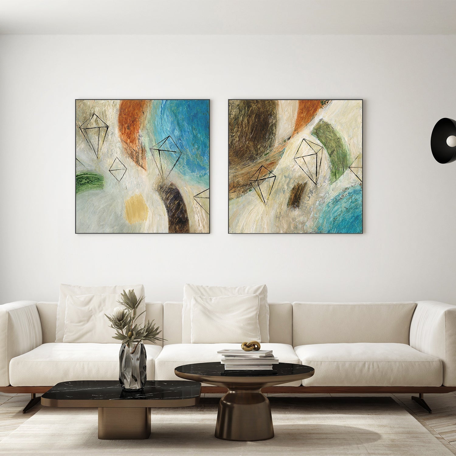 wall-art-print-canvas-poster-framed-Diamond in the Rough, Style A & B, Set Of 2 , By Chris Mills-7