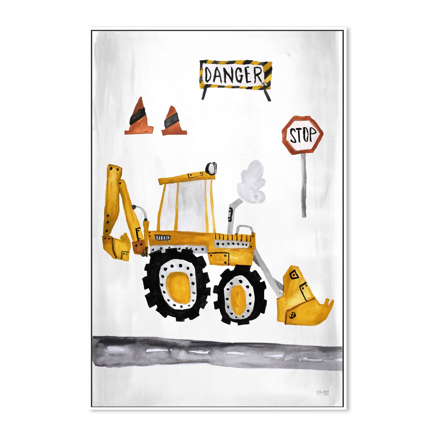 wall-art-print-canvas-poster-framed-Digger , By Pip and Phee-5