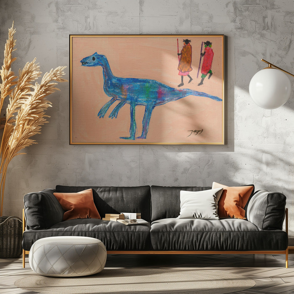 wall-art-print-canvas-poster-framed-Dinosaur , By Jukyong Park-3