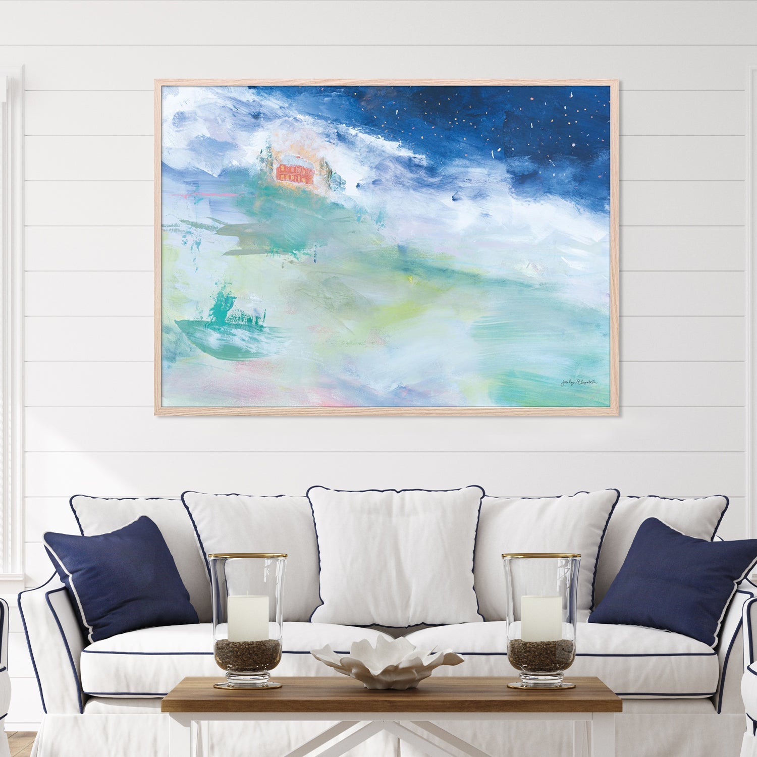 wall-art-print-canvas-poster-framed-Distant Chateau-7