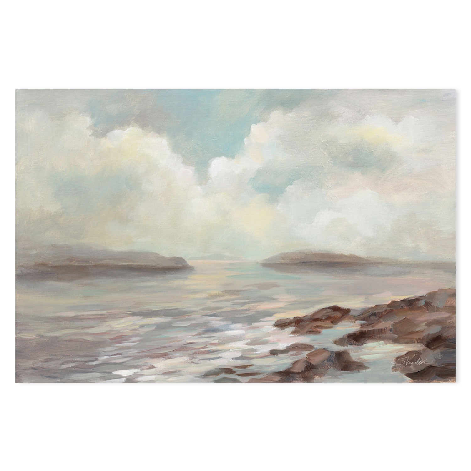 wall-art-print-canvas-poster-framed-Distant Island-by-Silvia Vassileva-Gioia Wall Art