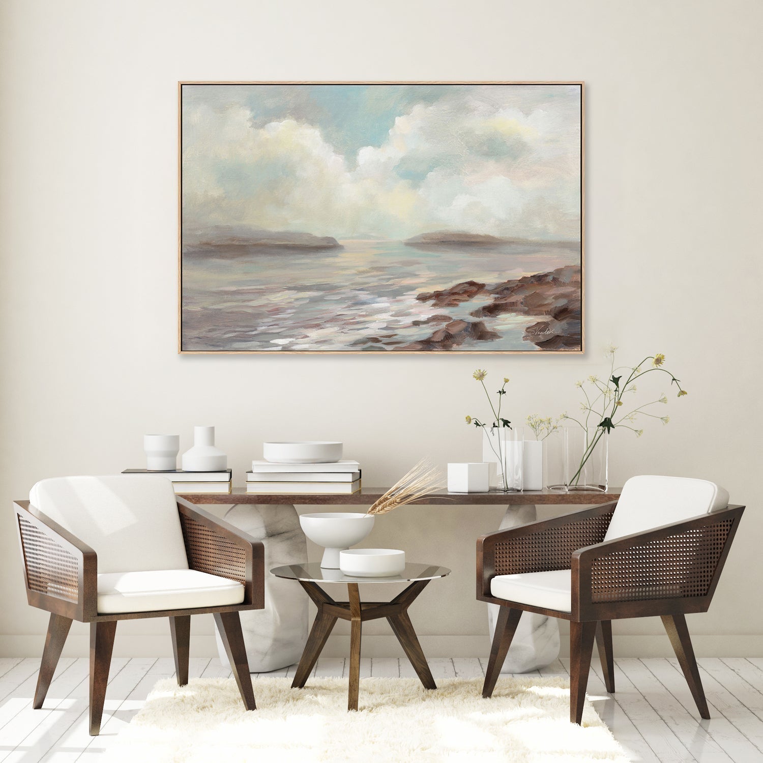wall-art-print-canvas-poster-framed-Distant Island-by-Silvia Vassileva-Gioia Wall Art