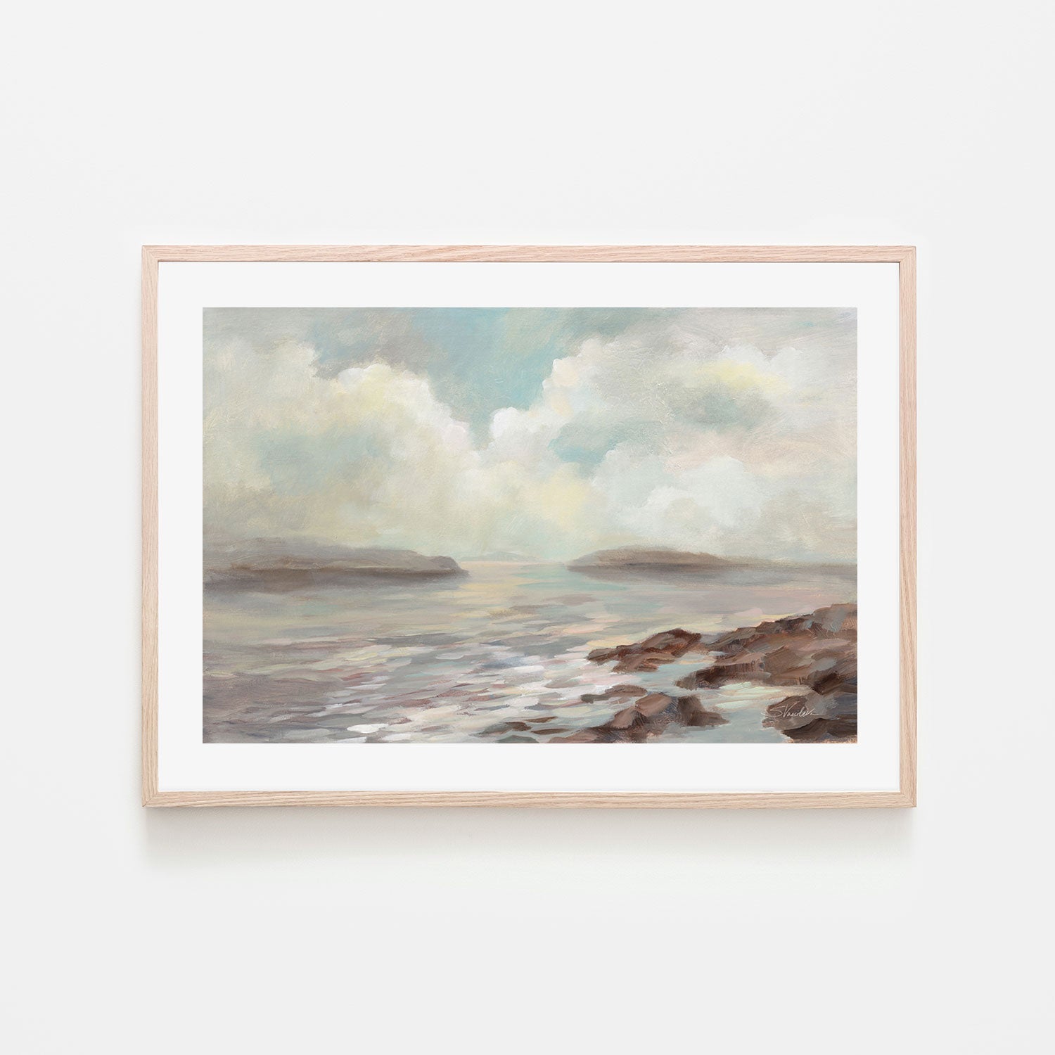 wall-art-print-canvas-poster-framed-Distant Island-by-Silvia Vassileva-Gioia Wall Art