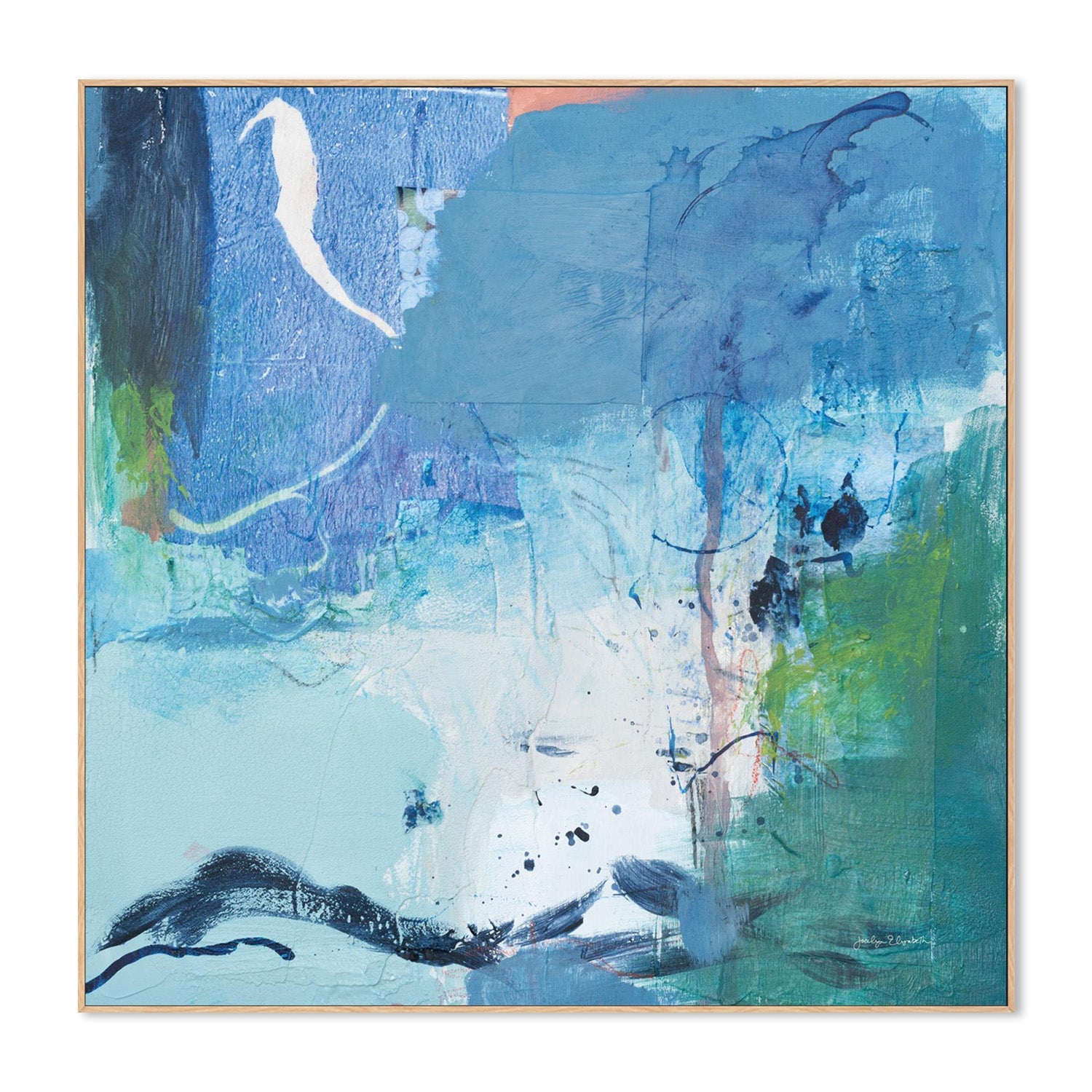 wall-art-print-canvas-poster-framed-Dive Into the Ocean, Style B-4