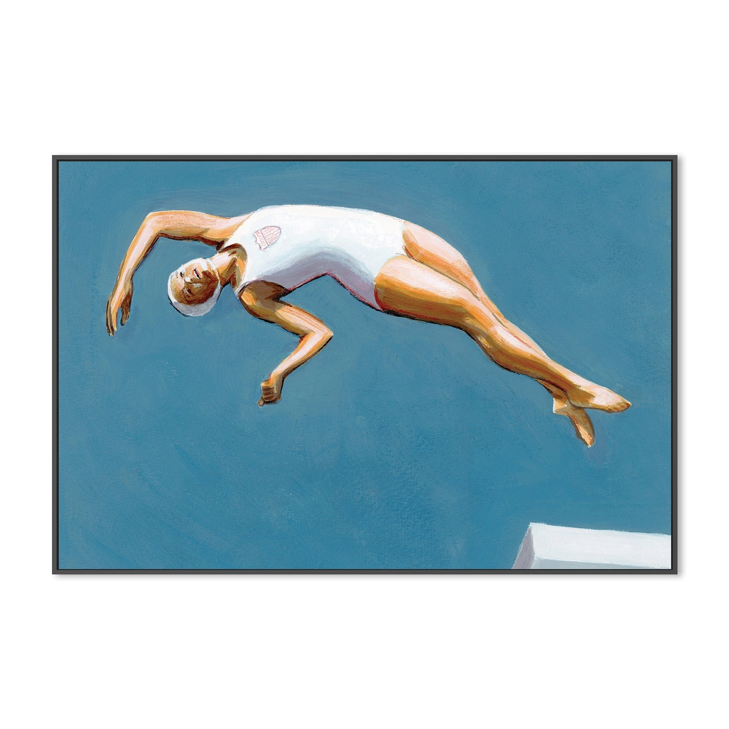 wall-art-print-canvas-poster-framed-Diver in Aqua Sky-3