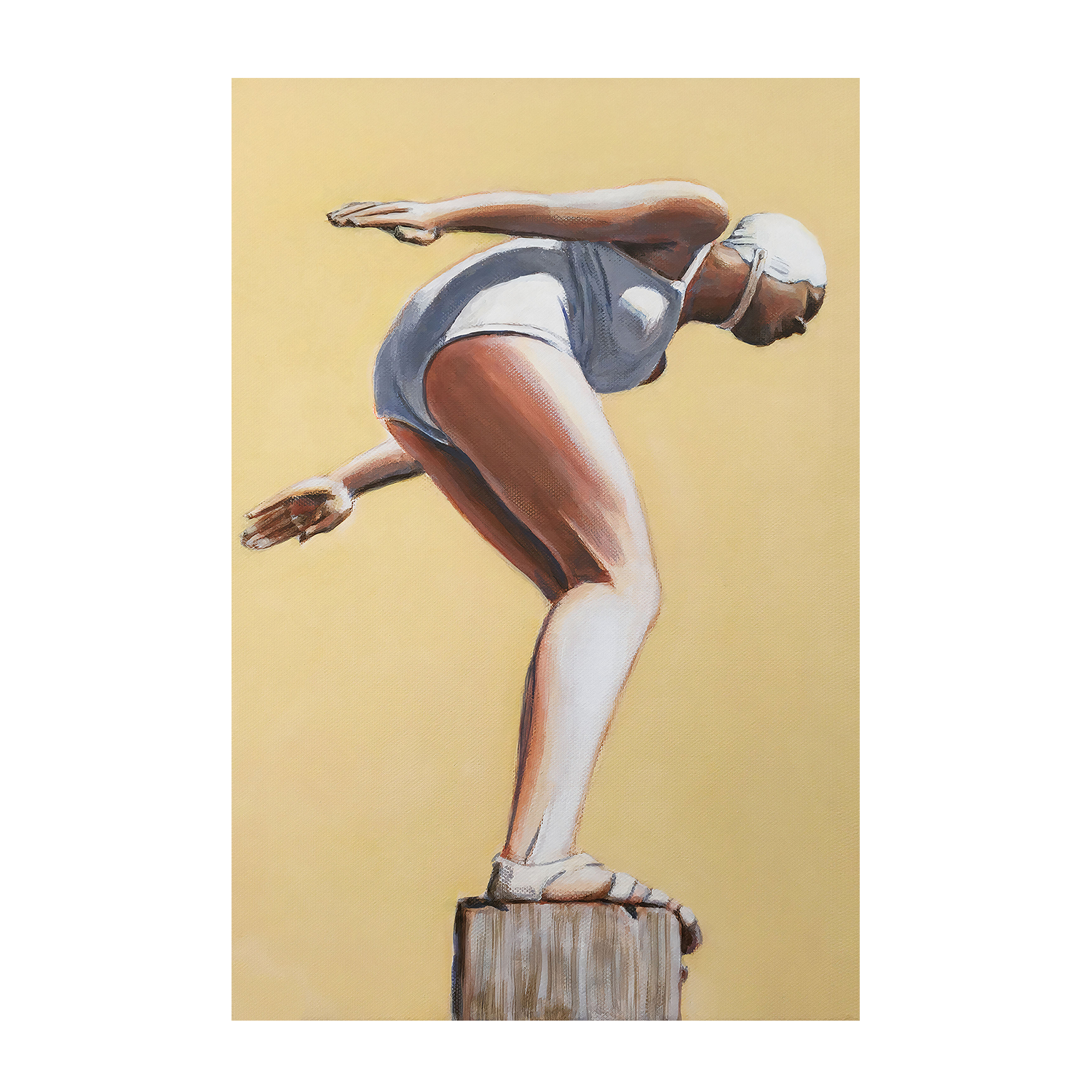 wall-art-print-canvas-poster-framed-Diver On Post , By Sarah Morrissette-1