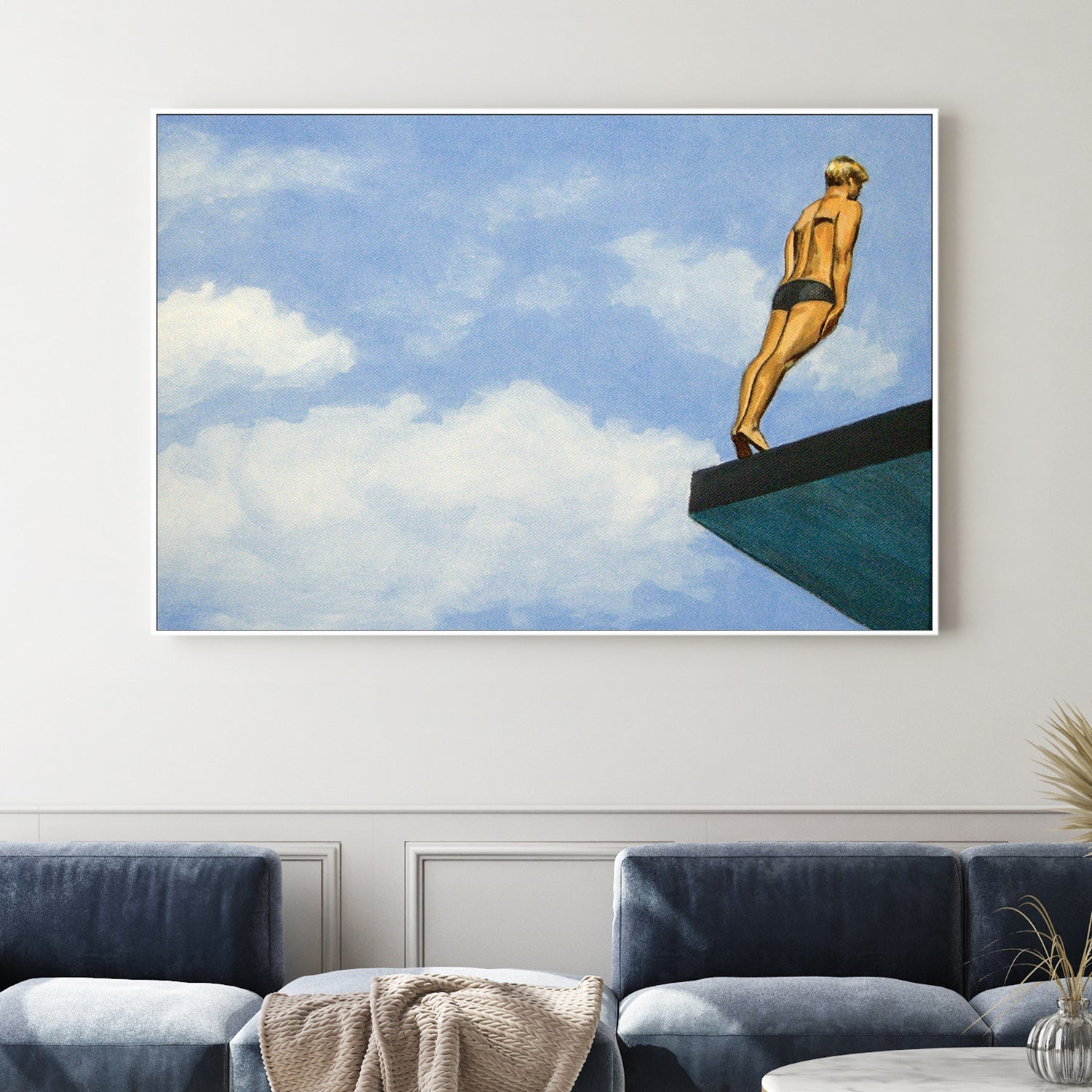 wall-art-print-canvas-poster-framed-Diver on the Edge-2