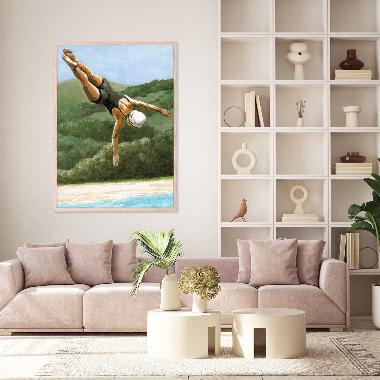wall-art-print-canvas-poster-framed-Diver with Hills-8