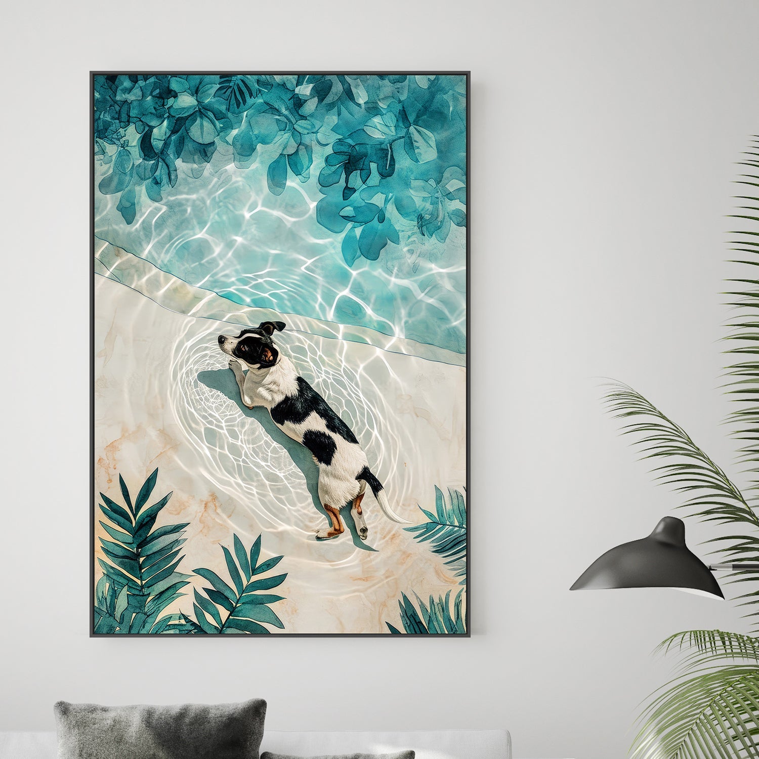 wall-art-print-canvas-poster-framed-Dogs Life-2