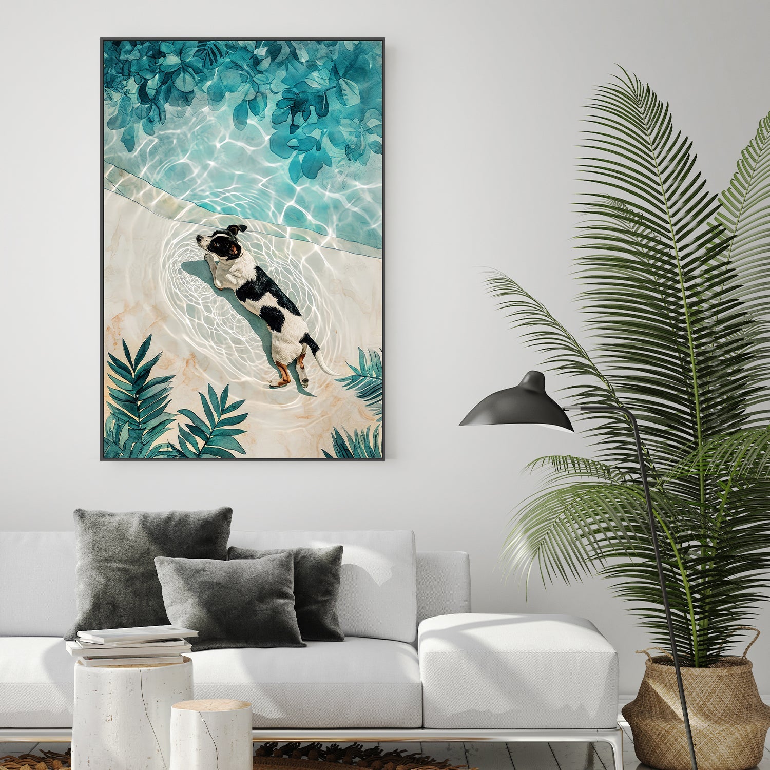 wall-art-print-canvas-poster-framed-Dogs Life-7