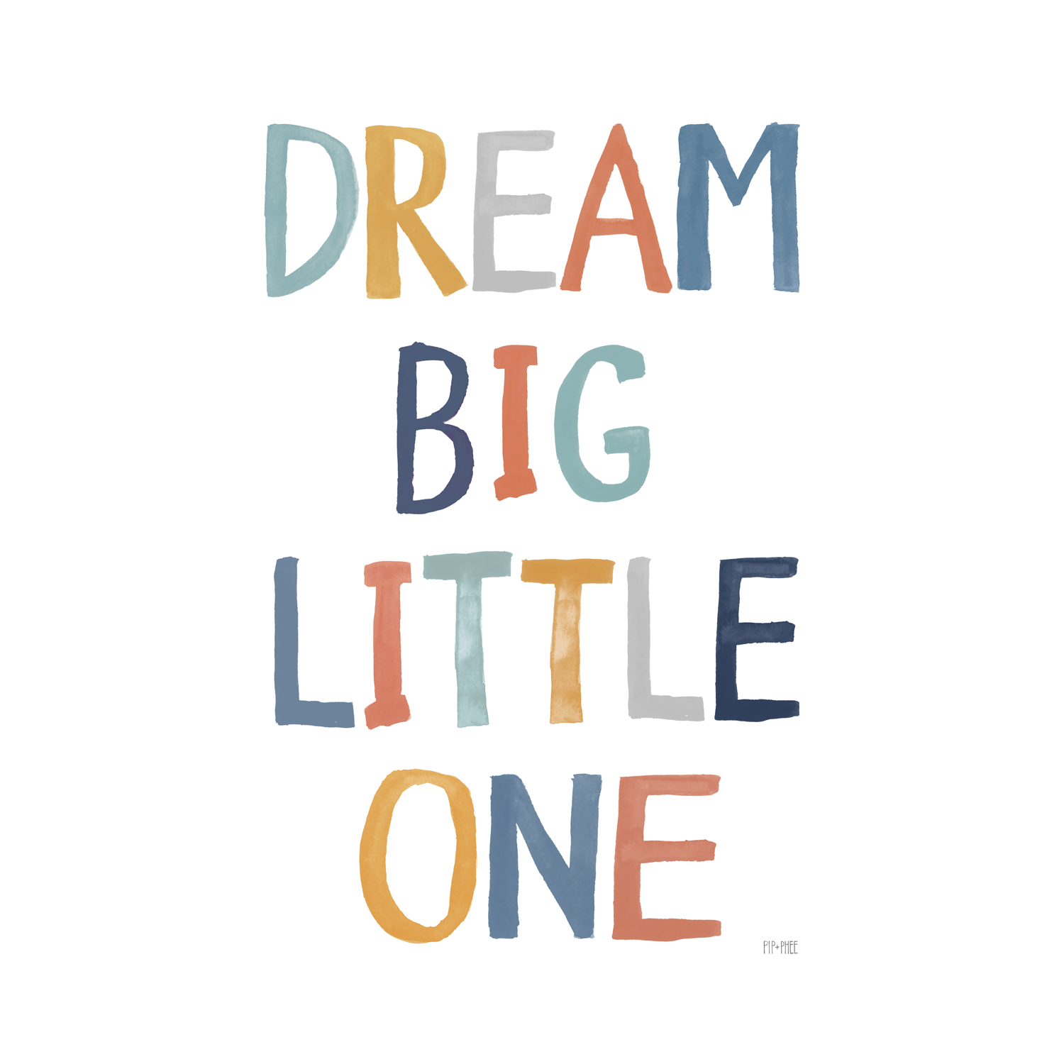 wall-art-print-canvas-poster-framed-Dream Big Slogan , By Pip and Phee-1