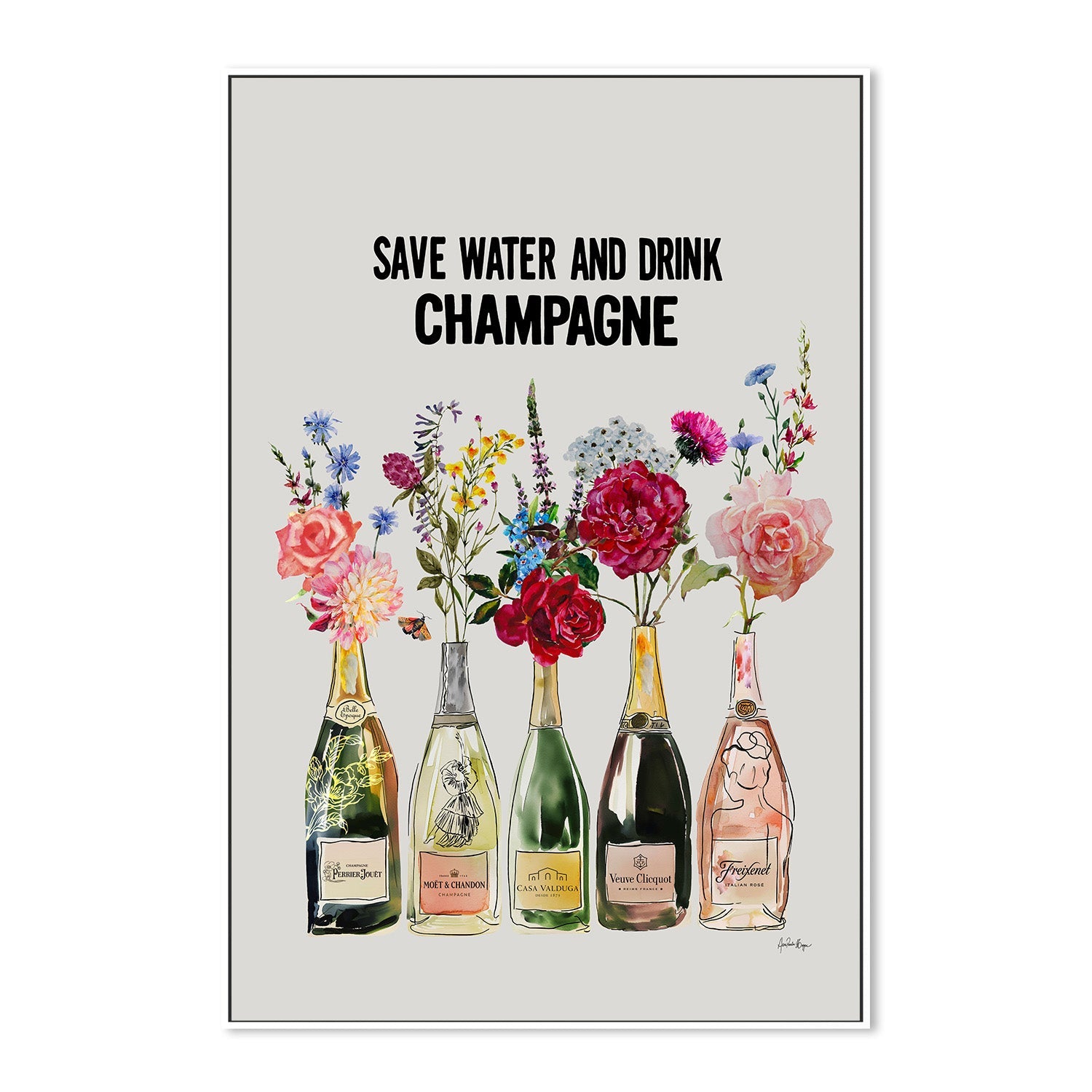 wall-art-print-canvas-poster-framed-drink champagne-4