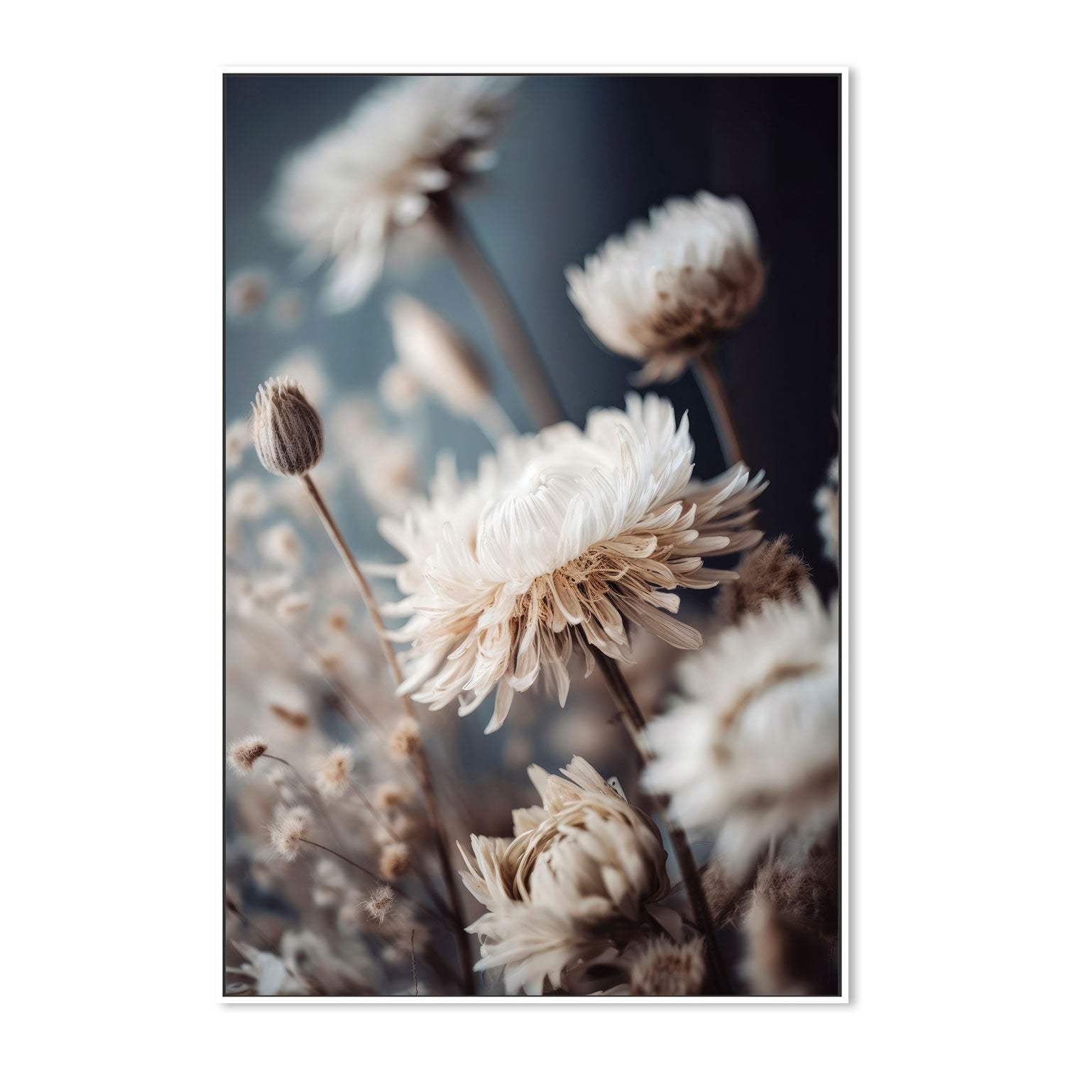 wall-art-print-canvas-poster-framed-Dry Pastel Flowers, Style B , By Treechild-GIOIA-WALL-ART