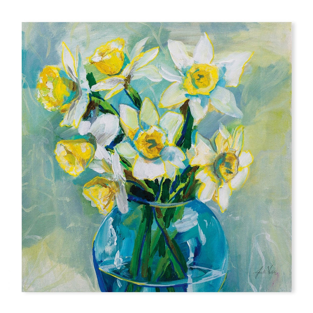 wall-art-print-canvas-poster-framed-Early Blooms-by-Jeanette Vertentes-Gioia Wall Art