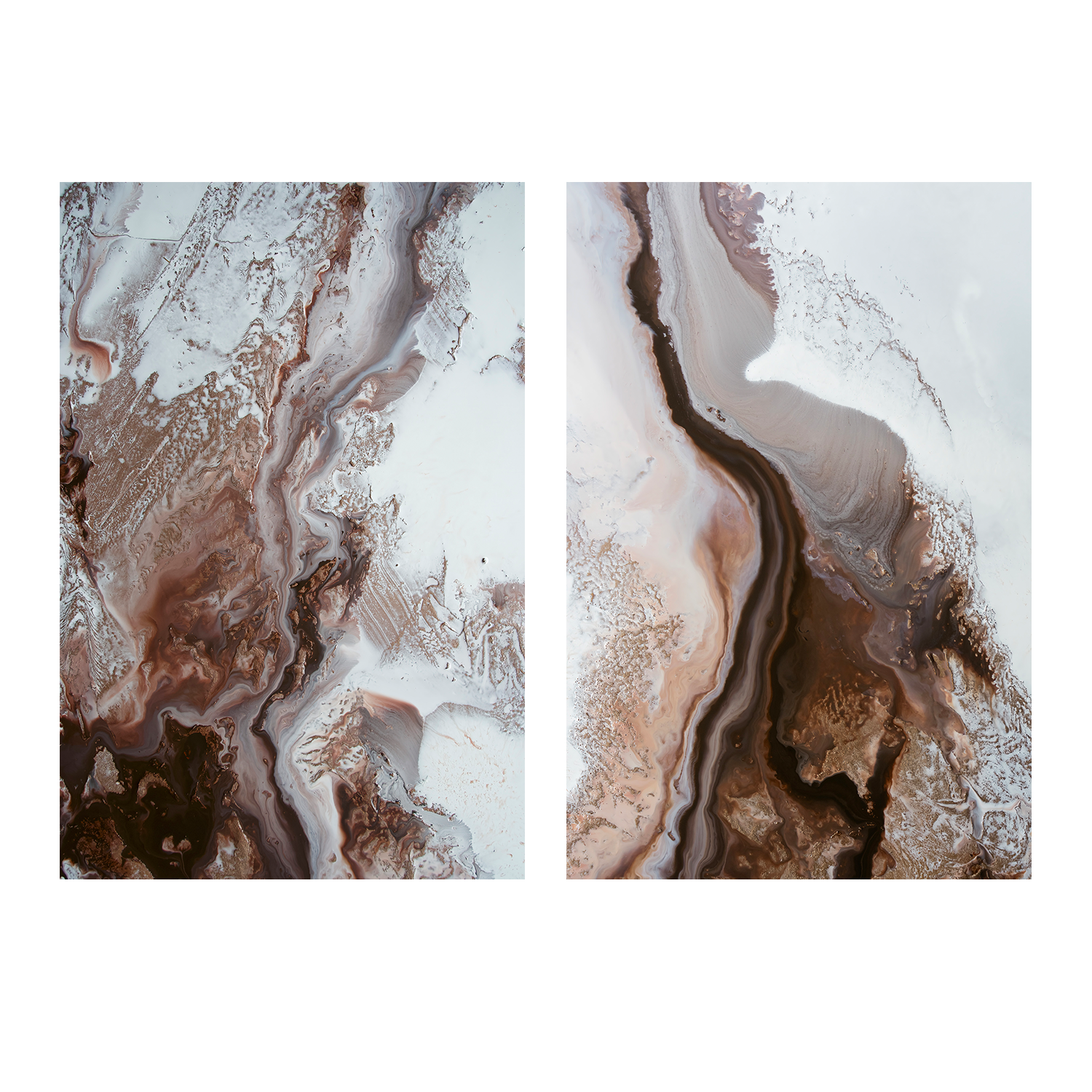 wall-art-print-canvas-poster-framed-Earthly Currents, Style A & B, Set Of 2 , By Petra Meikle-1