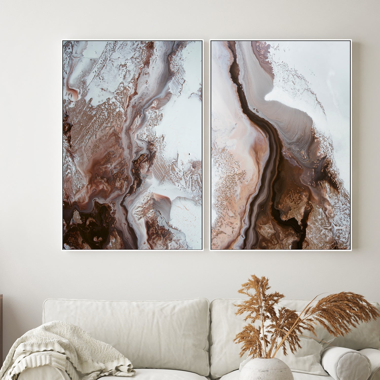 wall-art-print-canvas-poster-framed-Earthly Currents, Style A & B, Set Of 2 , By Petra Meikle-2