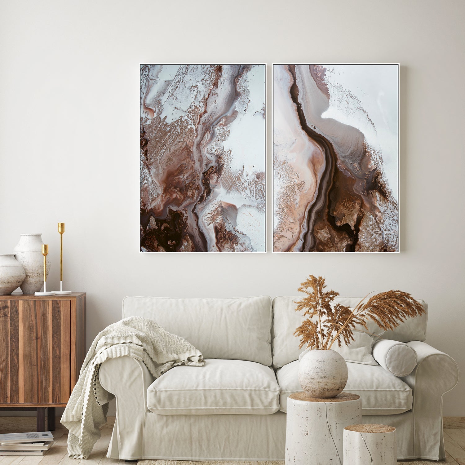 wall-art-print-canvas-poster-framed-Earthly Currents, Style A & B, Set Of 2 , By Petra Meikle-7