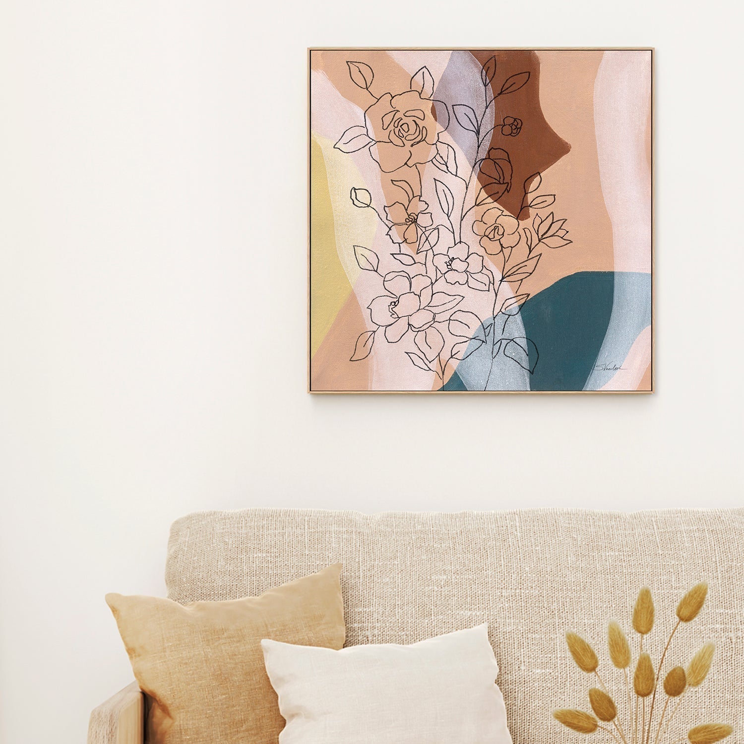 wall-art-print-canvas-poster-framed-Earthy Boho Lace, Style A-by-Silvia Vassileva-Gioia Wall Art