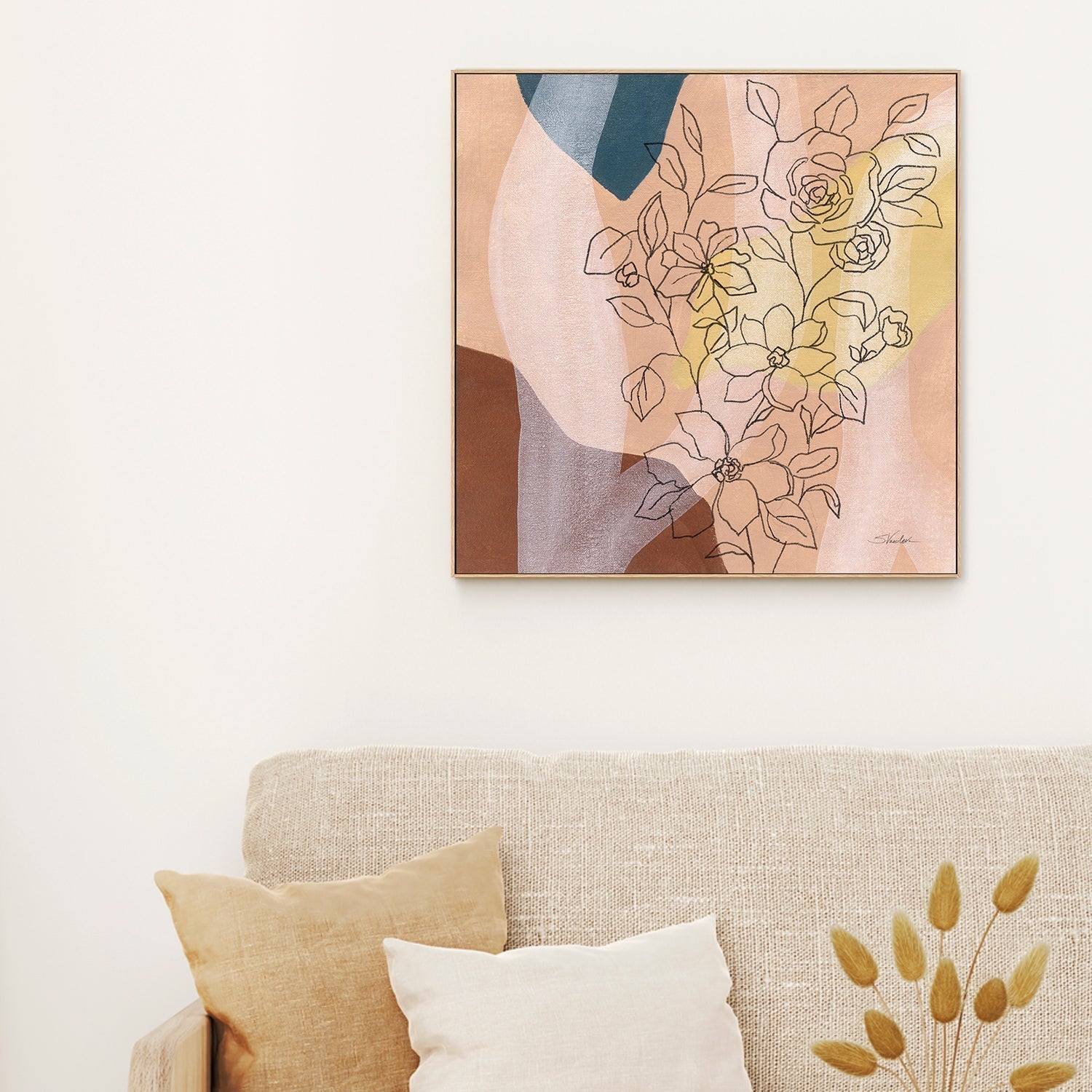 wall-art-print-canvas-poster-framed-Earthy Boho Lace, Style B-by-Silvia Vassileva-Gioia Wall Art
