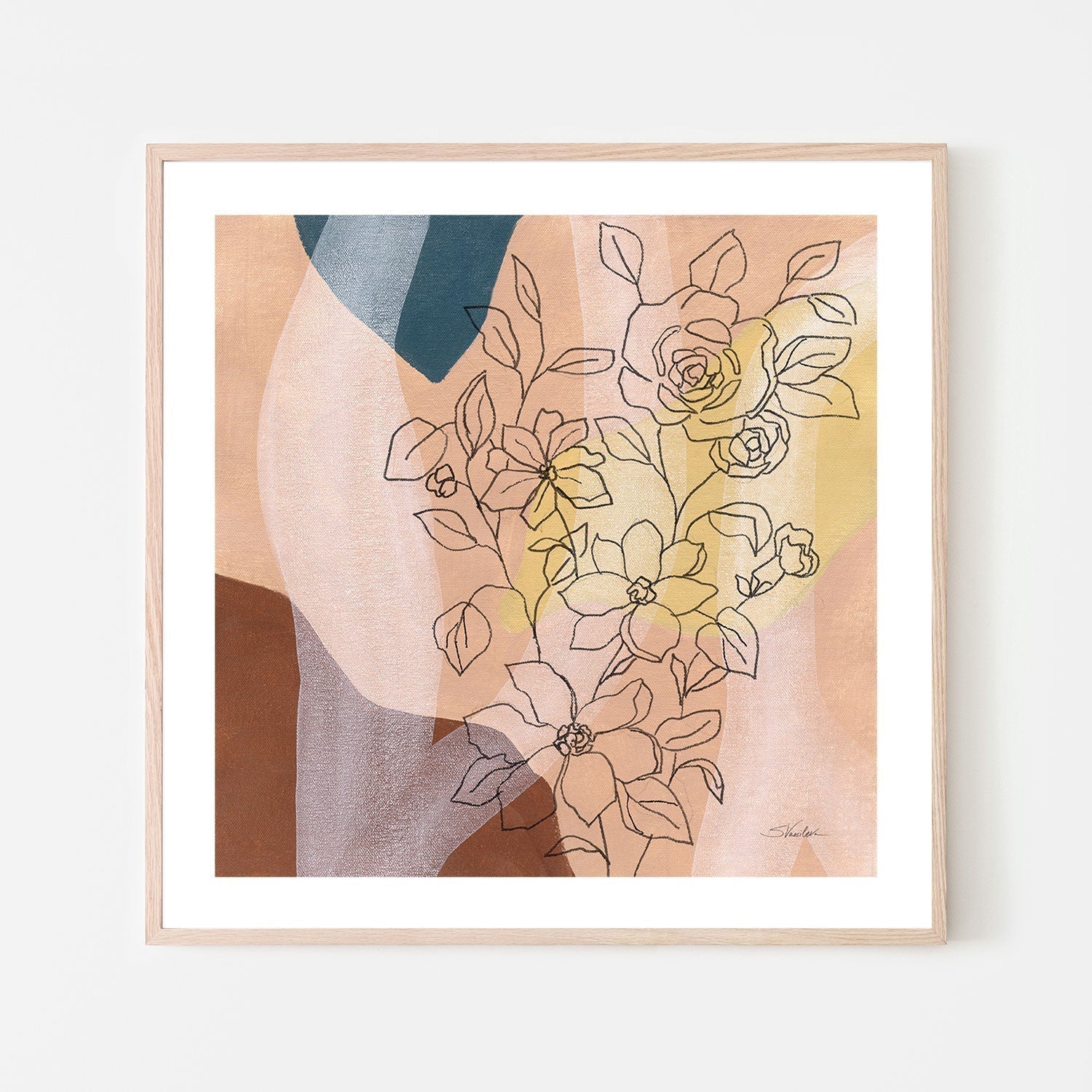 wall-art-print-canvas-poster-framed-Earthy Boho Lace, Style B-by-Silvia Vassileva-Gioia Wall Art