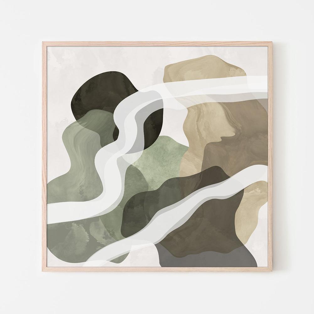 wall-art-print-canvas-poster-framed-Earthy Flowing Shapes-6