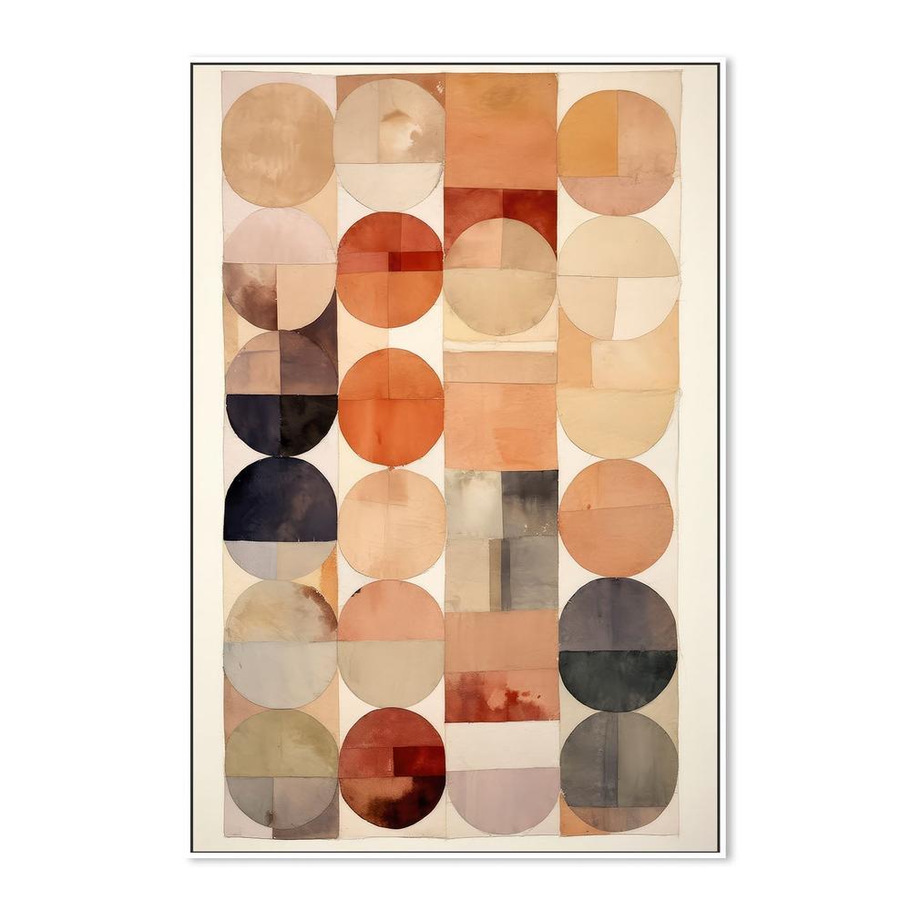 wall-art-print-canvas-poster-framed-Earthy Geometric Flow-5