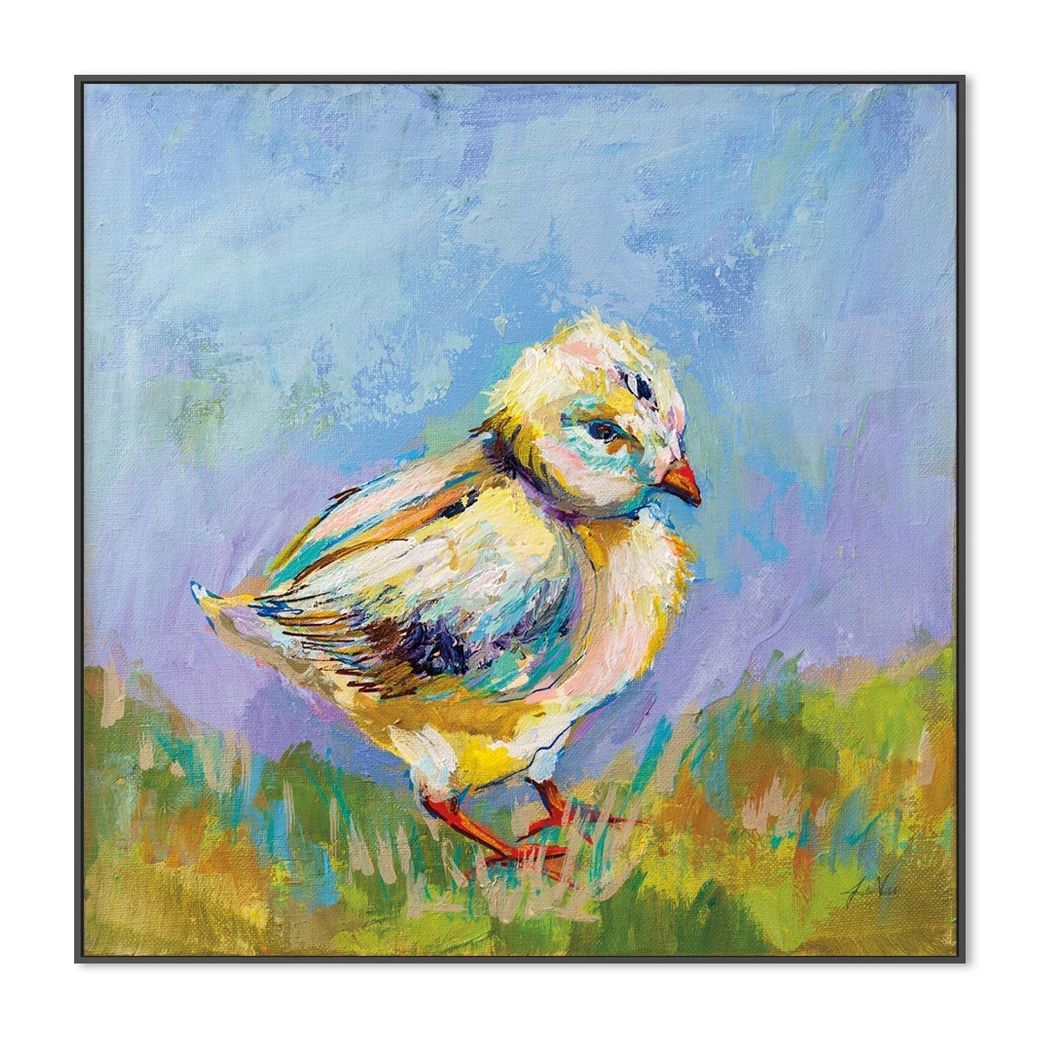 wall-art-print-canvas-poster-framed-Easter Chick-by-Jeanette Vertentes-Gioia Wall Art