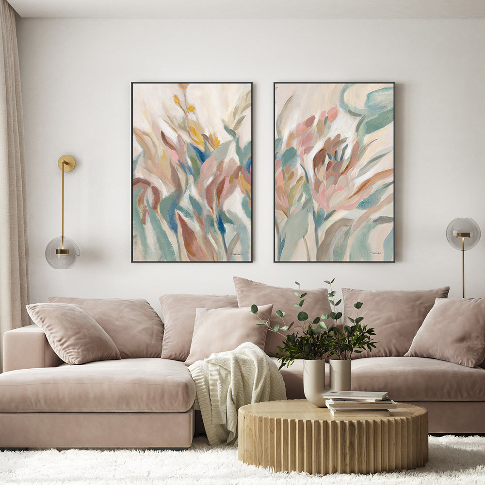 wall-art-print-canvas-poster-framed-Eden Breeze, Style A & B, Set Of 2 , By Silvia Vassileva-GIOIA-WALL-ART