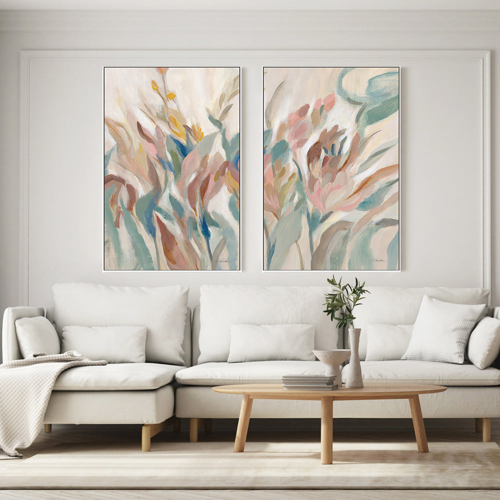 wall-art-print-canvas-poster-framed-Eden Breeze, Style A & B, Set Of 2 , By Silvia Vassileva-GIOIA-WALL-ART