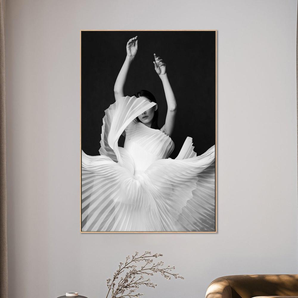 wall-art-print-canvas-poster-framed-Elegant Fabric Dance-2