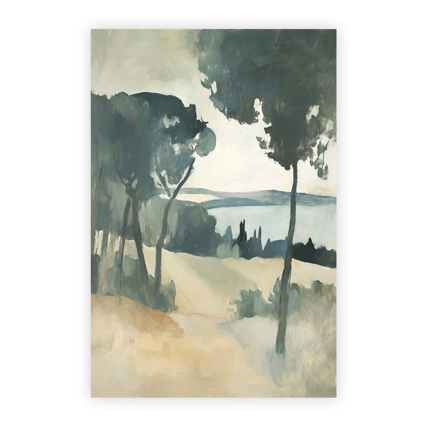 wall-art-print-canvas-poster-framed-Elegant Trees , Style A, By Accent Art Studio , By Accent Art Studio-1