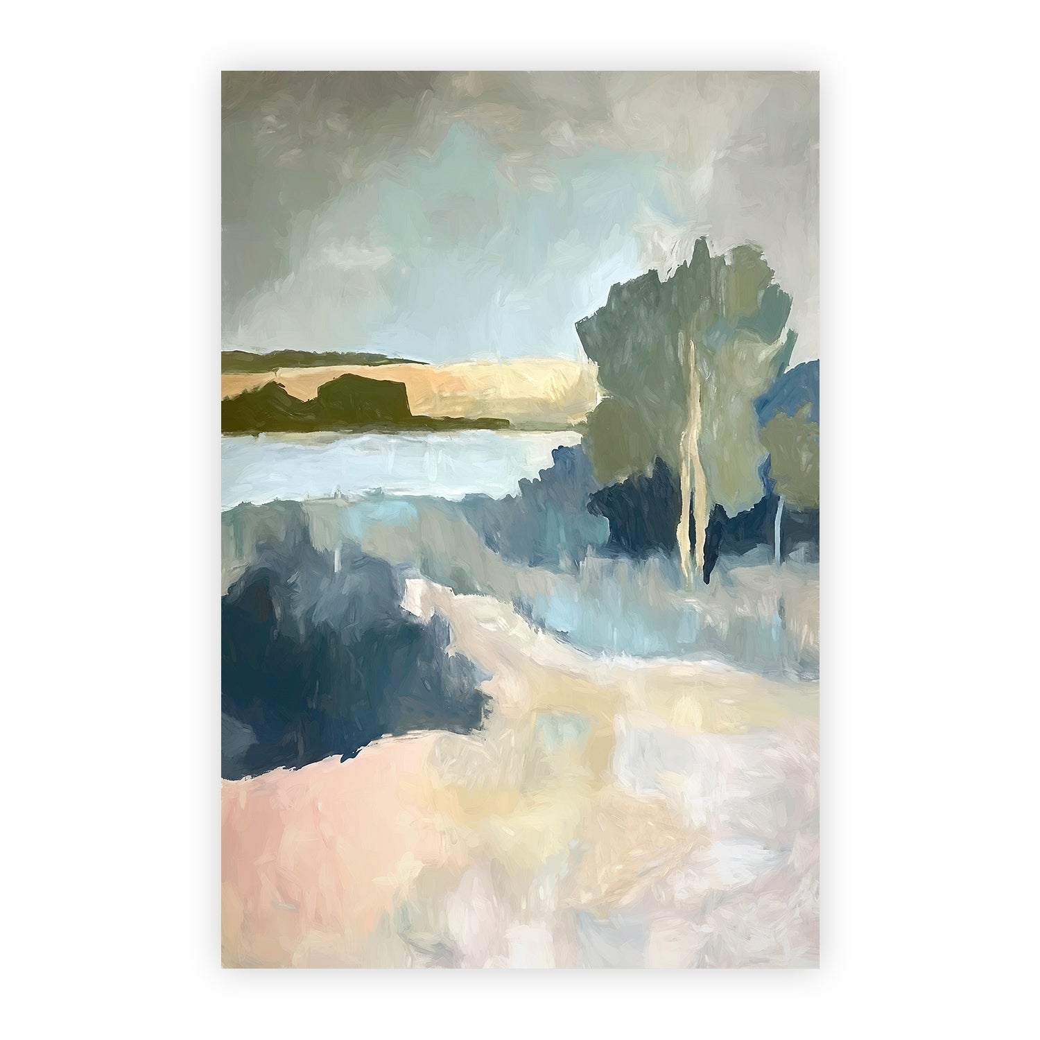 wall-art-print-canvas-poster-framed-Elegant Trees , Style B, By Accent Art Studio , By Accent Art Studio-1