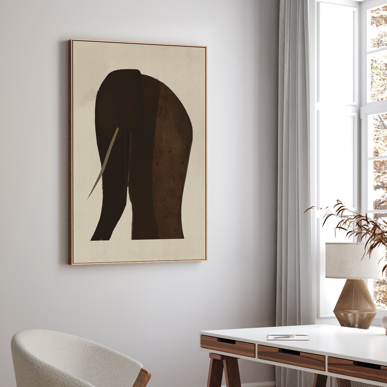 wall-art-print-canvas-poster-framed-Ella Elephant-2