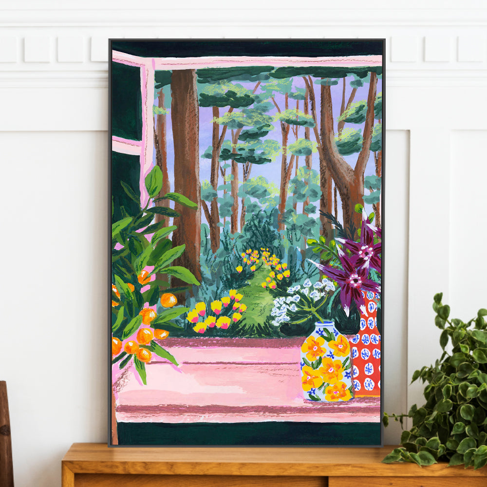 wall-art-print-canvas-poster-framed-Enchanted Garden-2