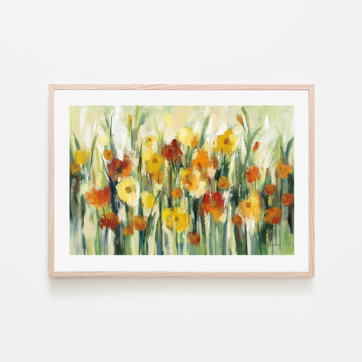 wall-art-print-canvas-poster-framed-End of Summer Garden-by-Silvia Vassileva-Gioia Wall Art
