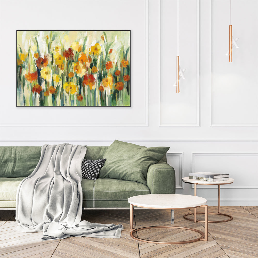 wall-art-print-canvas-poster-framed-End of Summer Garden-by-Silvia Vassileva-Gioia Wall Art