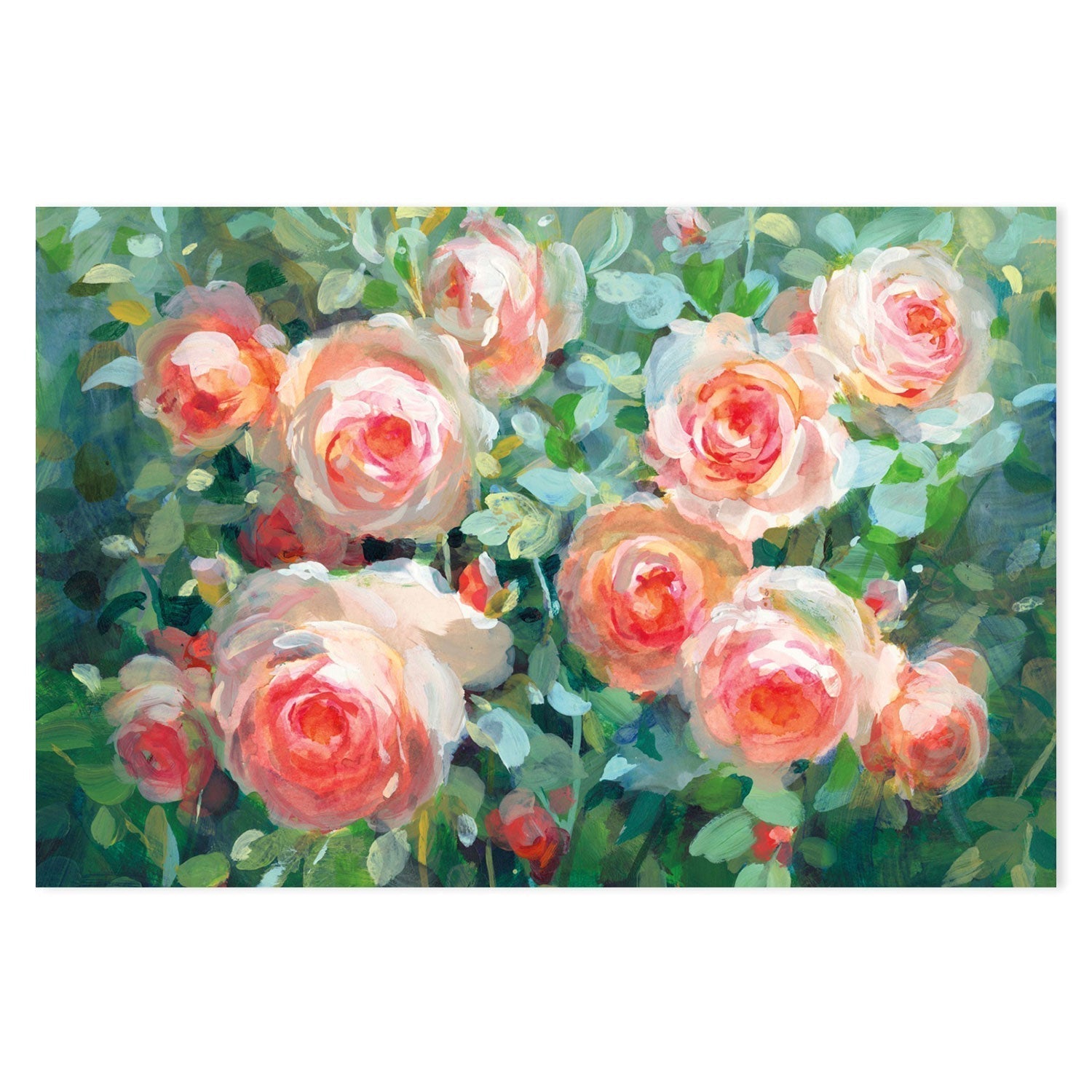 wall-art-print-canvas-poster-framed-English Roses-by-Danhui Nai-Gioia Wall Art