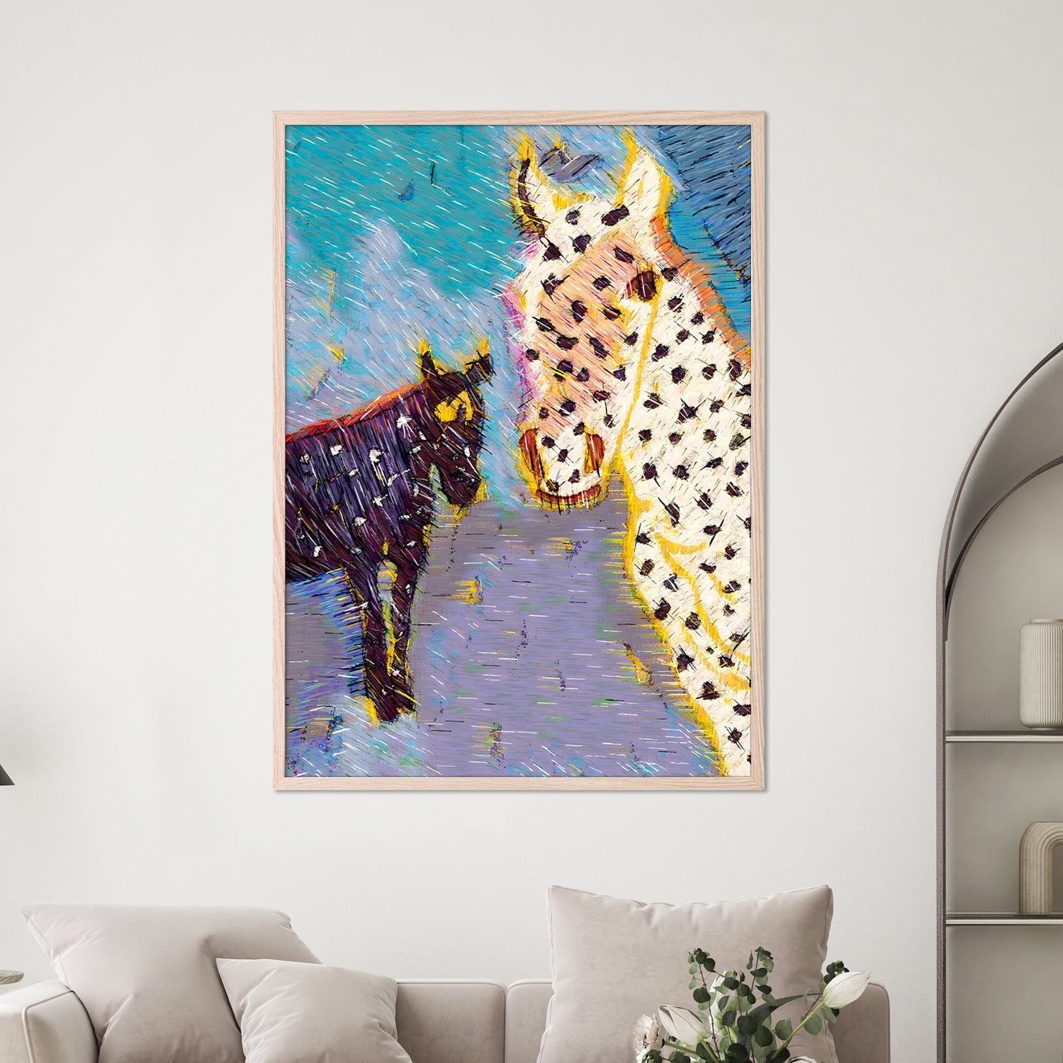 wall-art-print-canvas-poster-framed-Equus Wild Horses-2