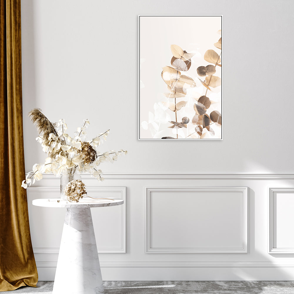 wall-art-print-canvas-poster-framed-Eucalyptus Creative Gold, Style A-by-Plus X Studio-Gioia Wall Art