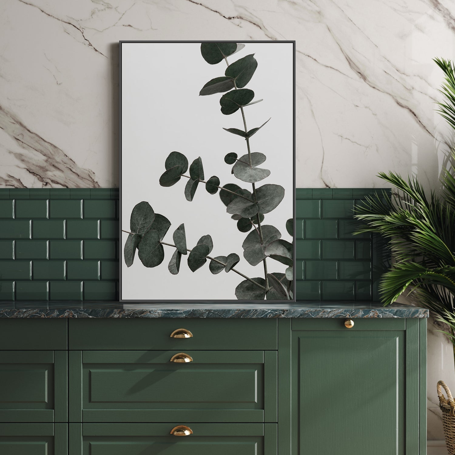 wall-art-print-canvas-poster-framed-Eucalyptus Natural, Style C-by-Plus X Studio-Gioia Wall Art