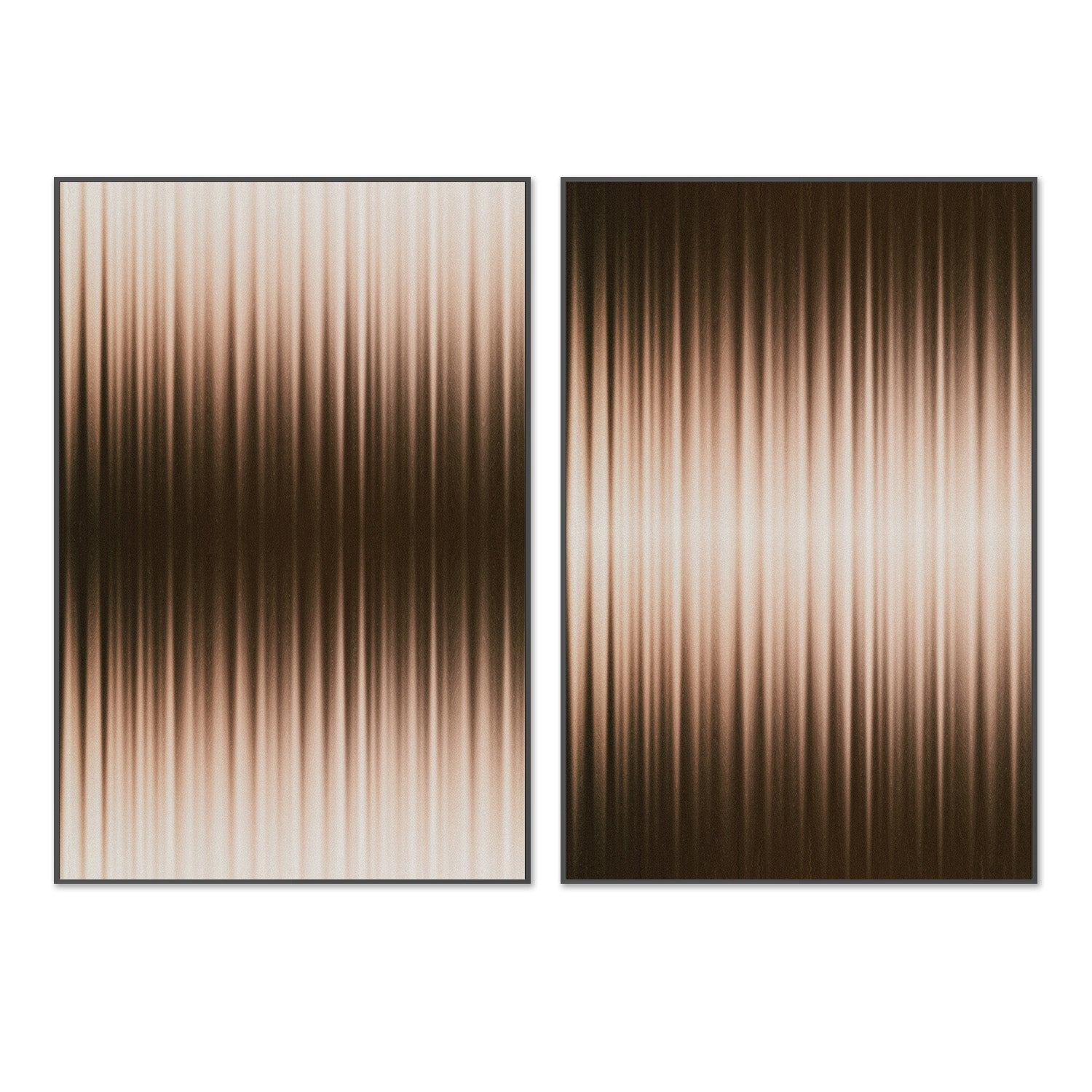 wall-art-print-canvas-poster-framed-Euphori, White and Brown, Style A & B, Set Of 2 , By Alma-3